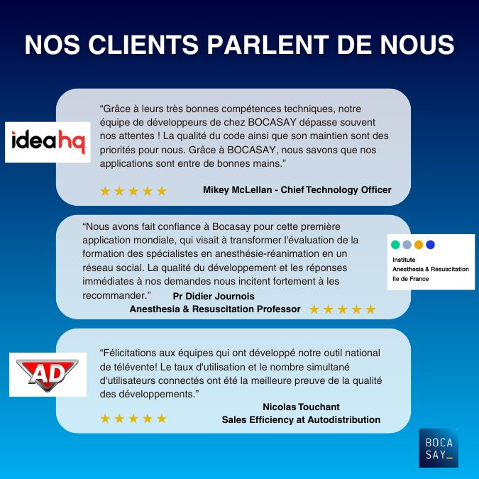 Témoignages clients sur l'agence web Madagascar Bocasay