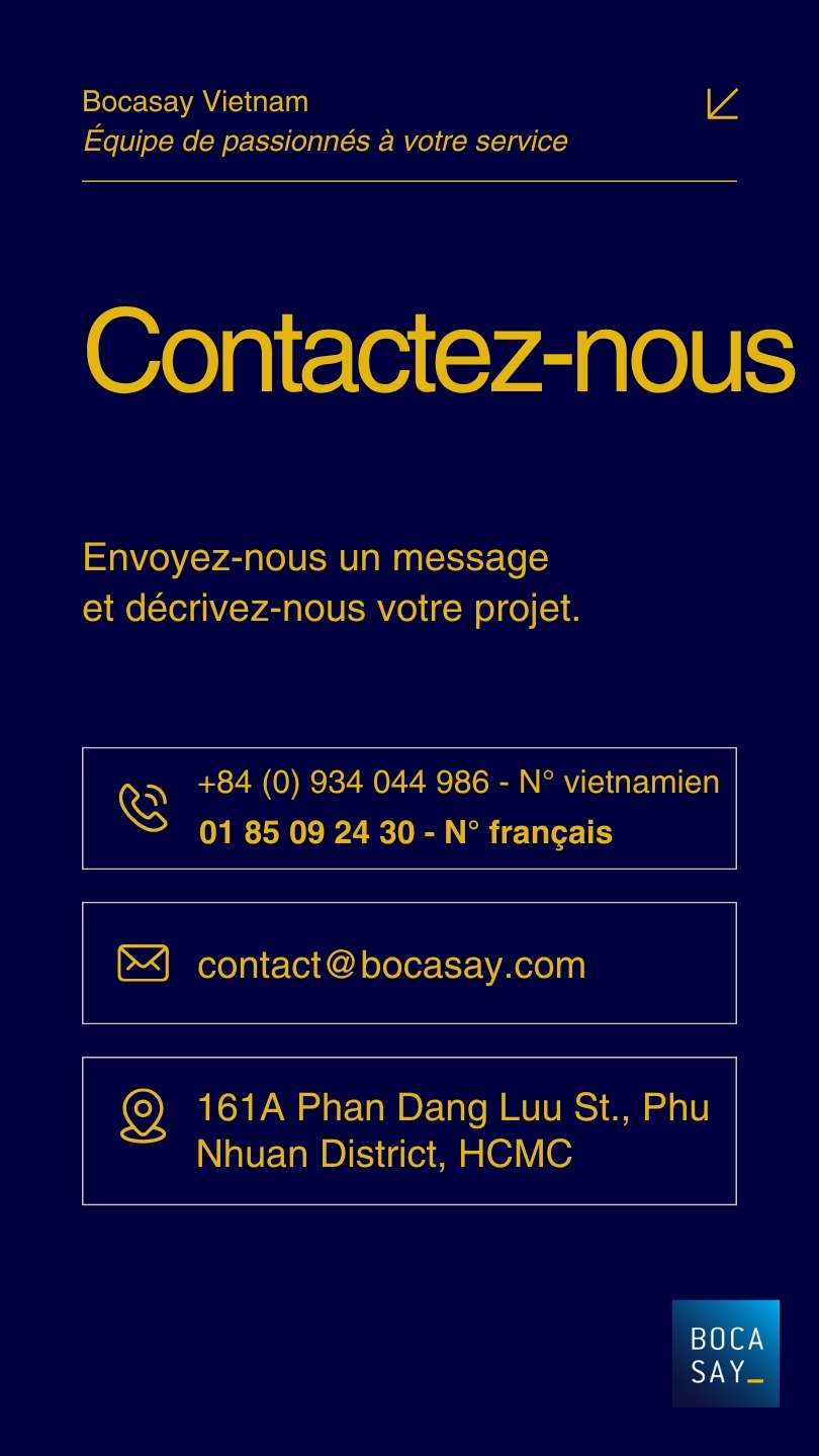 Bocasay Vietnam votre prestataire pour vos développements web offshore
